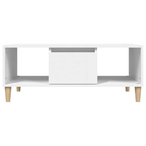 STOLIK KAWOWY, BIAŁY 90X50X36,5 CM, MATERIAŁ DREWNOPOCHODNY