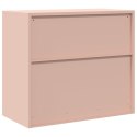 SZAFKA DO PRZECHOWYWANIA RÓŻOWY 80 X 40 X 70 CM STAL