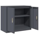 SZAFKA DO PRZECHOWYWANIA ANTRACYT 80 X 40 X 70 CM STAL