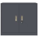 SZAFKA DO PRZECHOWYWANIA ANTRACYT 80 X 40 X 70 CM STAL