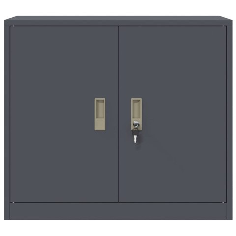 SZAFKA DO PRZECHOWYWANIA ANTRACYT 80 X 40 X 70 CM STAL