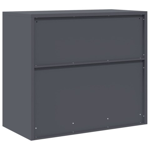 SZAFKA DO PRZECHOWYWANIA ANTRACYT 80 X 40 X 70 CM STAL