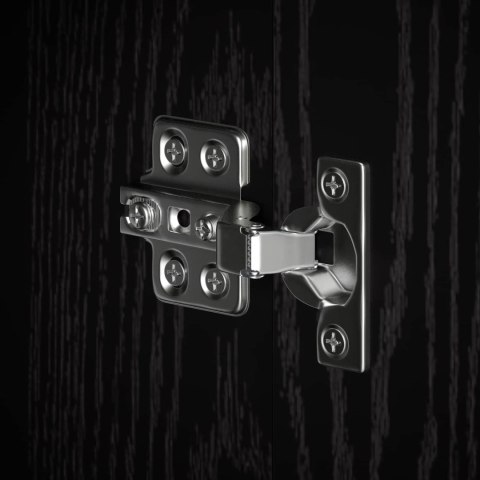 ZESTAW SZAFEK ŁAZIENKOWYCH 3 SZT. CZARNY DĄB 40 X 36 X 99,5 CM