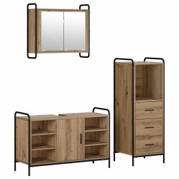 ZESTAW SZAFEK ŁAZIENKOWYCH 3 SZT. DĄB ARTISAN