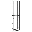 STOJAK NA DREWNO OPAŁOWE CZARNY 50X30X209 CM STALOWY