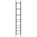 STOJAK NA DREWNO OPAŁOWE CZARNY 50X30X209 CM STALOWY