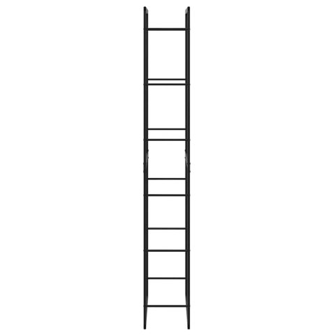 STOJAK NA DREWNO OPAŁOWE CZARNY 50X30X209 CM STALOWY