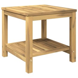 STOLIK KAWOWY BIELONY 48,5 X 49 X 45 CM LITE DREWNO AKACJI