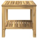 STOLIK KAWOWY BIELONY 48,5 X 49 X 45 CM LITE DREWNO AKACJI
