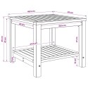 STOLIK KAWOWY BIELONY 48,5 X 49 X 45 CM LITE DREWNO AKACJI