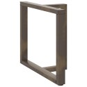 NOGI DO STOŁU JADALNEGO LITERY T 2 SZT. CZARNE 100X35X(72-73)CM