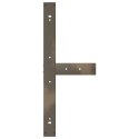 NOGI DO STOŁU JADALNEGO LITERY T 2 SZT. CZARNE 100X35X(72-73)CM