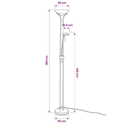 LAMPA PODŁOGOWA LED PRZYCIEMNIANA 23 W