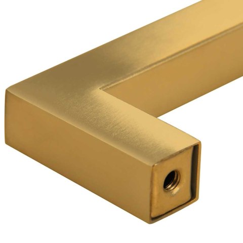 UCHWYTY DO SZAFEK 10 SZT. ZŁOTE 64 MM STAL NIERDZEWNA