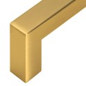 UCHWYTY DO SZAFEK 10 SZT. ZŁOTE 64 MM STAL NIERDZEWNA