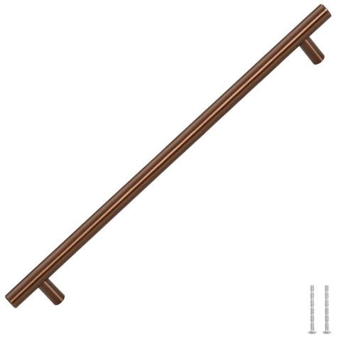 UCHWYTY DO SZAFEK 5 SZT. BRĄZ 320 MM STAL NIERDZEWNA