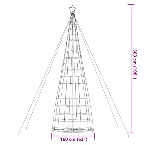 CHOINKA LED 1534 LED KOLOROWA 500 CM