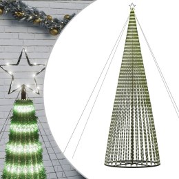 CHOINKA LED 1544 LED ZIMNA BIEL 500 CM