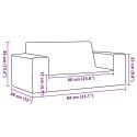 2-OS. SOFA DLA DZIECI JASNOSZARA MIĘKKI PLUSZ