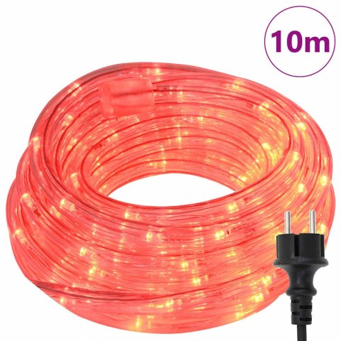 LINA ŚWIETLNA Z 240 DIODAMI LED CZERWONY 10 M PVC