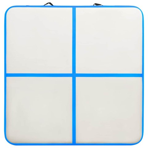 VidaXL Mata gimnastyczna z pompką, 200x100x10 cm, PVC, niebieska