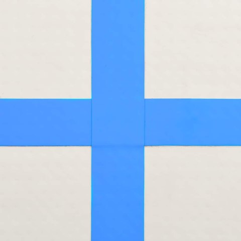VidaXL Mata gimnastyczna z pompką, 200x100x10 cm, PVC, niebieska