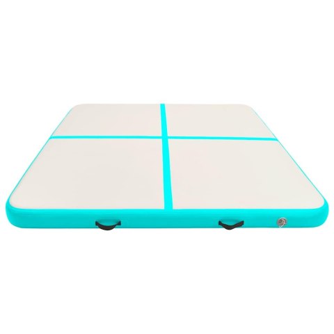 MATA GIMNASTYCZNA Z POMPKĄ 200X200X20 CM PVC ZIELONA