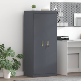 SZAFKA DO PRZECHOWYWANIA ANTRACYT 60 X 40 X 140 CM STAL