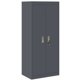SZAFKA DO PRZECHOWYWANIA ANTRACYT 60 X 40 X 140 CM STAL