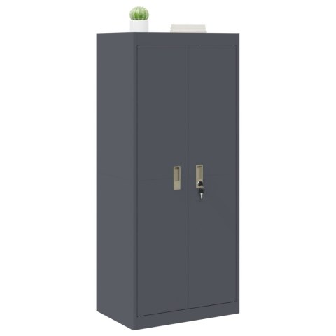 SZAFKA DO PRZECHOWYWANIA ANTRACYT 60 X 40 X 140 CM STAL