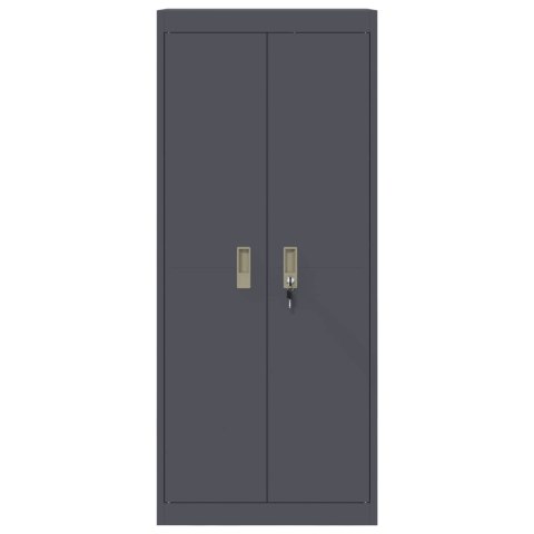 SZAFKA DO PRZECHOWYWANIA ANTRACYT 60 X 40 X 140 CM STAL