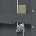 SZAFKA DO PRZECHOWYWANIA ANTRACYT 60 X 40 X 140 CM STAL