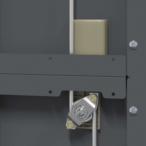 SZAFKA DO PRZECHOWYWANIA ANTRACYT 60 X 40 X 140 CM STAL