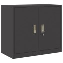 SZAFKA DO PRZECHOWYWANIA CZARNY 80 X 40 X 70 CM STAL