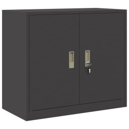 SZAFKA DO PRZECHOWYWANIA CZARNY 80 X 40 X 70 CM STAL