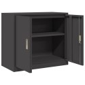 SZAFKA DO PRZECHOWYWANIA CZARNY 80 X 40 X 70 CM STAL