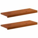 PARAPETY 2 SZT. BRĄZOWY 70 X 30 X 2 CM DĄB LITE