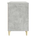 BIURKO BETONOWY SZARY 142,5 X 50 X 75 CM DREWNO INŻYNIERYJNE