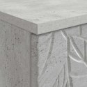 BIURKO BETONOWY SZARY 142,5 X 50 X 75 CM DREWNO INŻYNIERYJNE