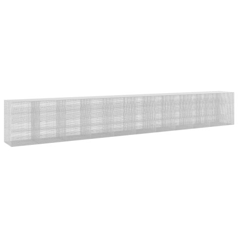 GABION Z DRUTU 3,5 MM I SIATKĄ 5X2,5 CM 1050X100X150 CM