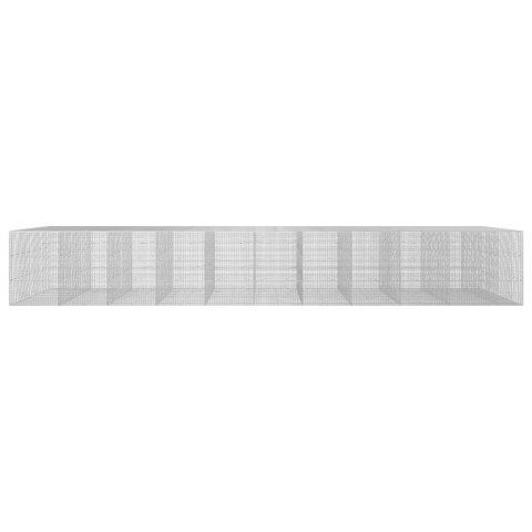 GABION Z DRUTU 3,5 MM I SIATKĄ 5X2,5 CM 1050X100X150 CM