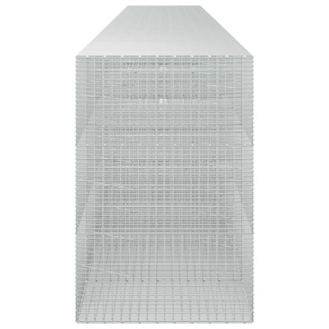 GABION Z DRUTU 3,5 MM I SIATKĄ 5X2,5 CM 1050X100X150 CM