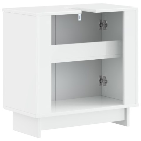 SZAFKA POD UMYWALKĘ EDE BIAŁY WYSOKI POŁYSK 59,5 X 31,5 X 59 CM