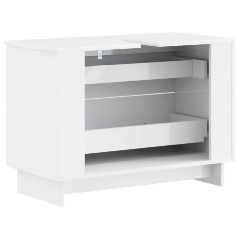 SZAFKA POD UMYWALKĘ EDE BIAŁY WYSOKI POŁYSK 82 X 41 X 59 CM