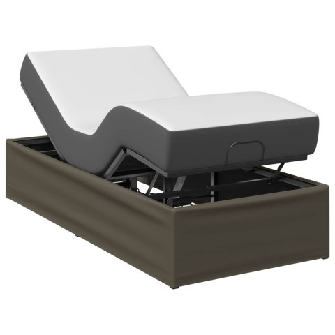 ELEKTRO REGULOWANY STELAŻ ŁÓŻKA SZARY 200 X 90 X 33,5 CM STAL