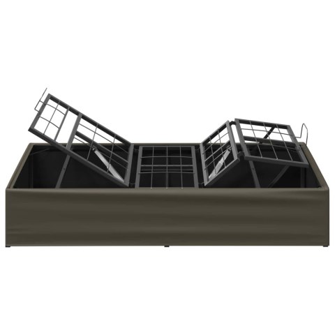 ELEKTRO REGULOWANY STELAŻ ŁÓŻKA SZARY 200 X 90 X 33,5 CM STAL