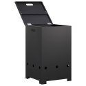 VidaXL Obudowa butli gazowej 40 x 40 x 66 cm Stal Czarny