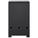 VidaXL Obudowa butli gazowej 40 x 40 x 66 cm Stal Czarny