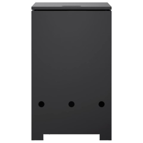 VidaXL Obudowa butli gazowej 40 x 40 x 66 cm Stal Czarny