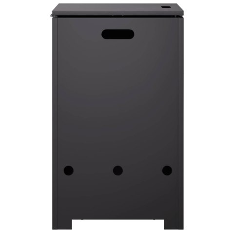 VidaXL Obudowa butli gazowej 40 x 40 x 66 cm Stal Czarny